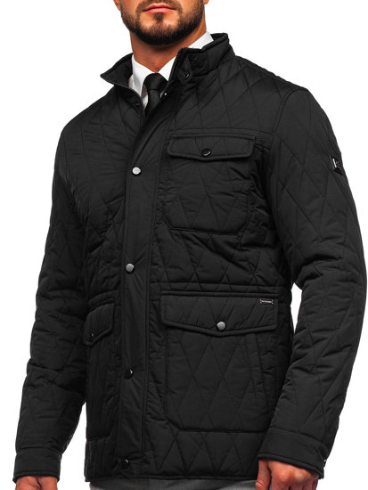 Men's Lightweight Quilted Jacket Black Bolf 22M19