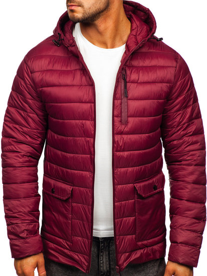 Men's Lightweight Quilted Jacket Claret Bolf M13001