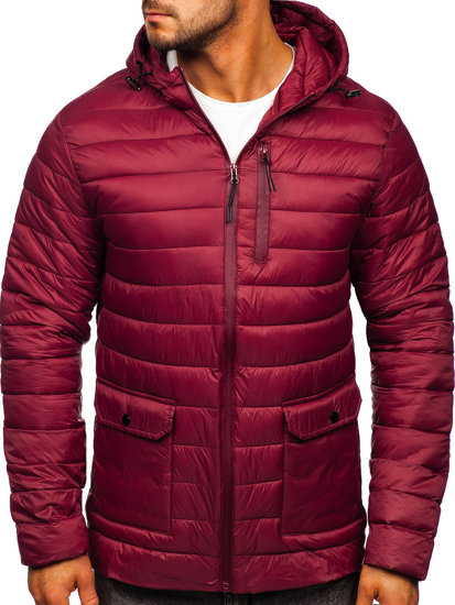 Men's Lightweight Quilted Jacket Claret Bolf M13001