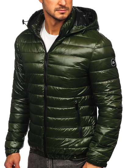 Men's Lightweight Quilted Jacket Green Bolf 6794