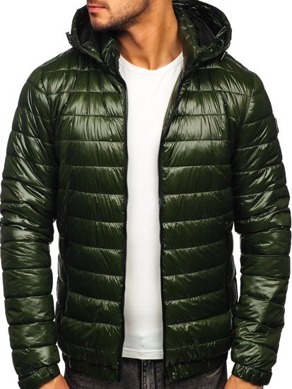 Men's Lightweight Quilted Jacket Green Bolf 6794