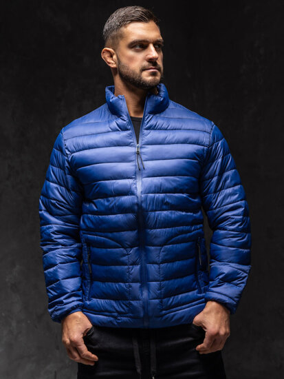 Men's Lightweight Quilted Jacket Navy Blue Bolf 13007