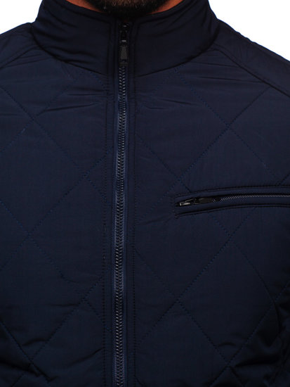 Men's Lightweight Quilted Jacket Navy Blue Bolf 22M11