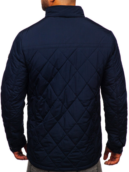 Men's Lightweight Quilted Jacket Navy Blue Bolf 22M11