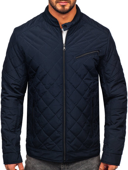 Men's Lightweight Quilted Jacket Navy Blue Bolf 22M306