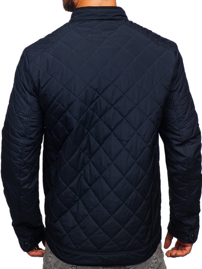 Men's Lightweight Quilted Jacket Navy Blue Bolf 22M306