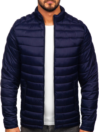 Men's Lightweight Quilted Jacket Navy Blue Bolf 23M9005