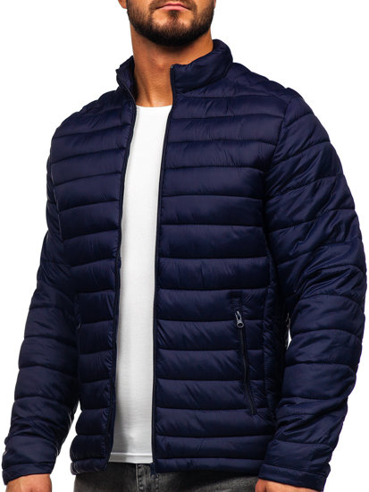 Men's Lightweight Quilted Jacket Navy Blue Bolf 23M9005