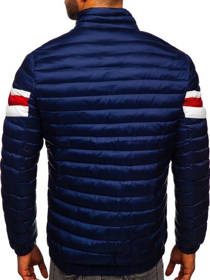 Men's Lightweight Quilted Jacket Navy Blue Bolf 6574