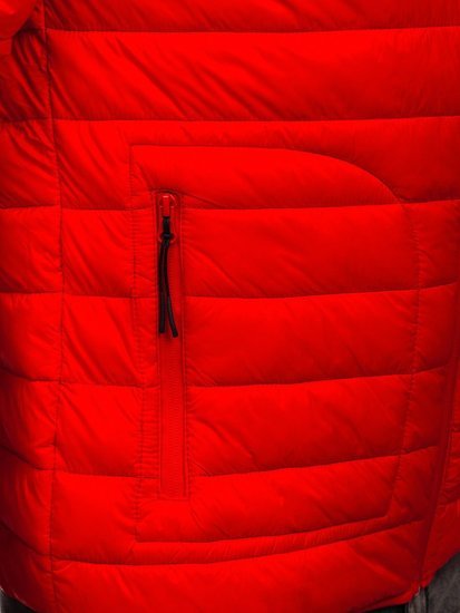 Men's Lightweight Quilted Jacket Red Bolf 13007