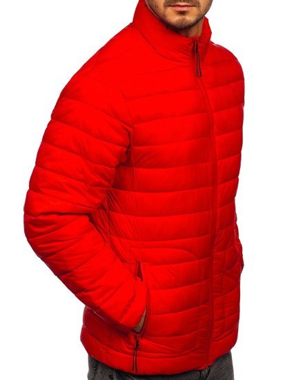 Men's Lightweight Quilted Jacket Red Bolf 13007