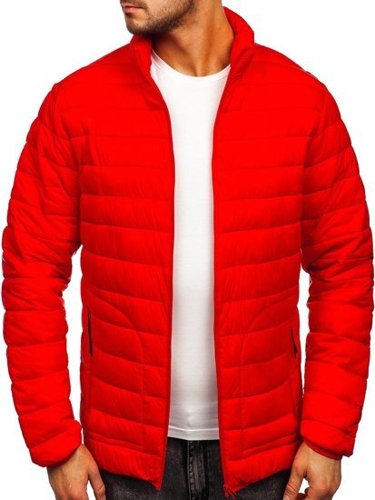 Men's Lightweight Quilted Jacket Red Bolf 13007