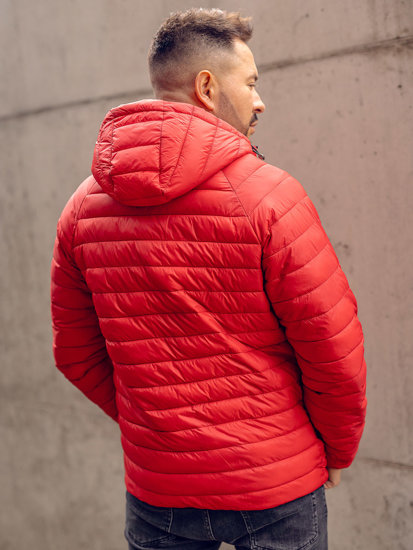 Men's Lightweight Quilted Jacket Red Bolf 13021A