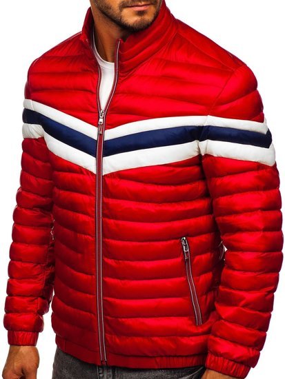 Men's Lightweight Quilted Jacket Red Bolf 6574