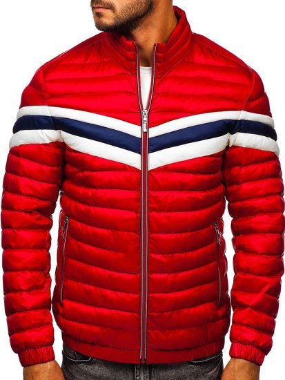 Men's Lightweight Quilted Jacket Red Bolf 6574