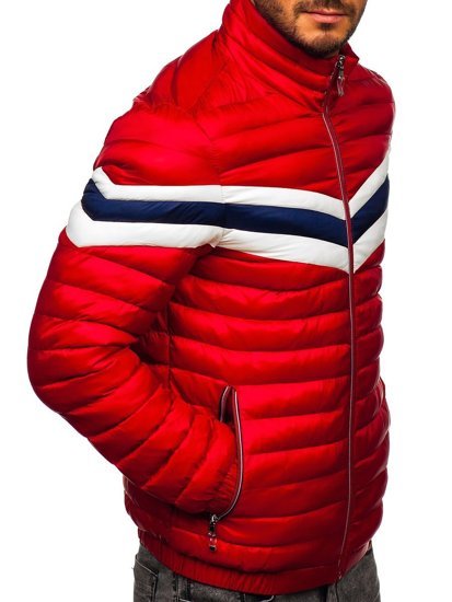 Men's Lightweight Quilted Jacket Red Bolf 6574