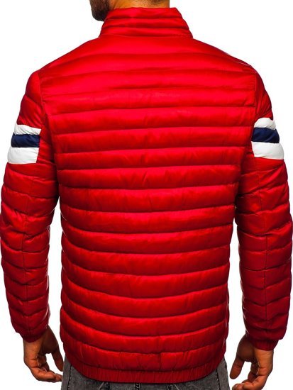 Men's Lightweight Quilted Jacket Red Bolf 6574