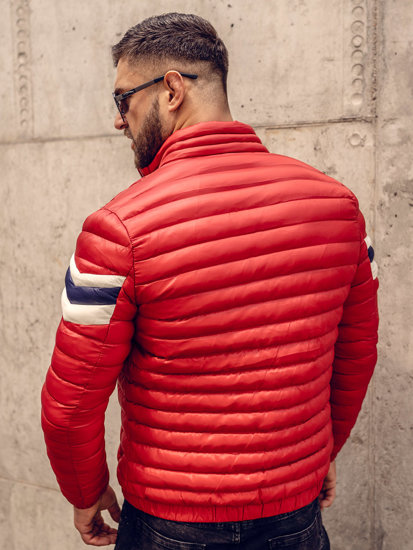 Men's Lightweight Quilted Jacket Red Bolf 6574A