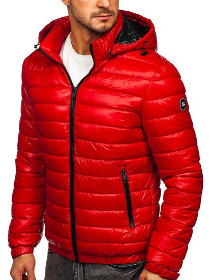 Men's Lightweight Quilted Jacket Red Bolf 6794