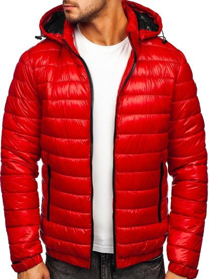 Men's Lightweight Quilted Jacket Red Bolf 6794