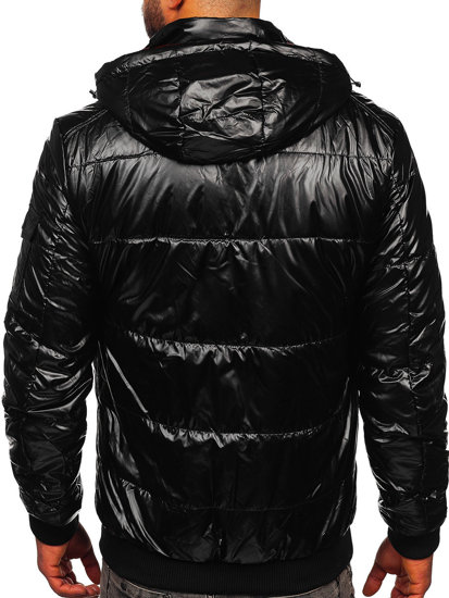 Men's Lightweight Quilted Sport Jacket Black Bolf 2143