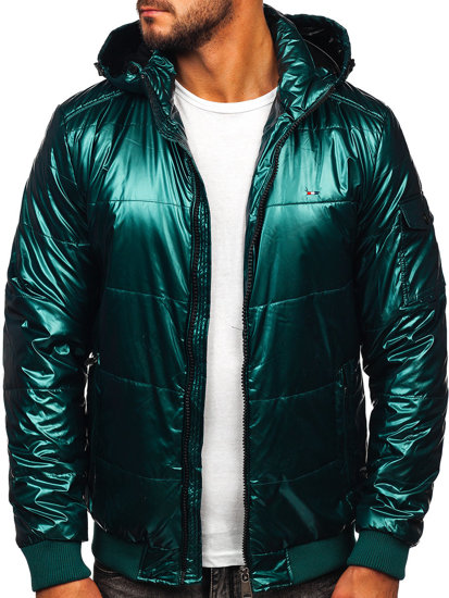 Men's Lightweight Quilted Sport Jacket Green Bolf 2143