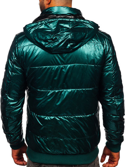 Men's Lightweight Quilted Sport Jacket Green Bolf 2143