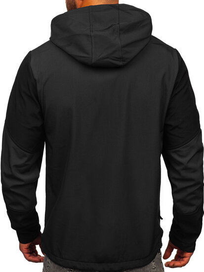 Men's Lightweight Softshell Jacket Graphite Bolf HSS040