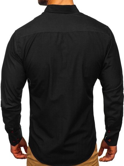 Men's Long Sleeve Shirt Black Bolf 20710