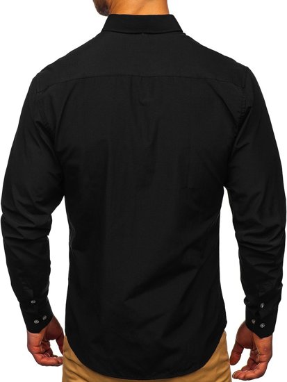 Men's Long Sleeve Shirt Black Bolf 20715