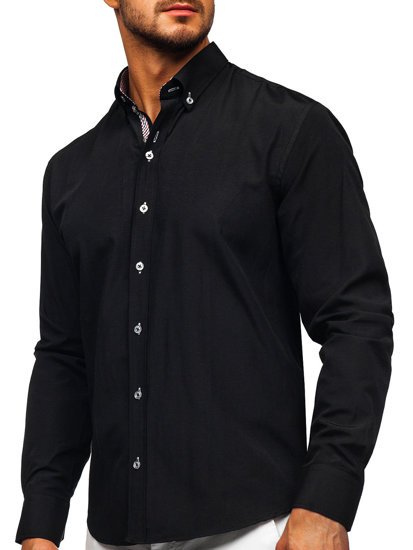 Men's Long Sleeve Shirt Black Bolf 20718