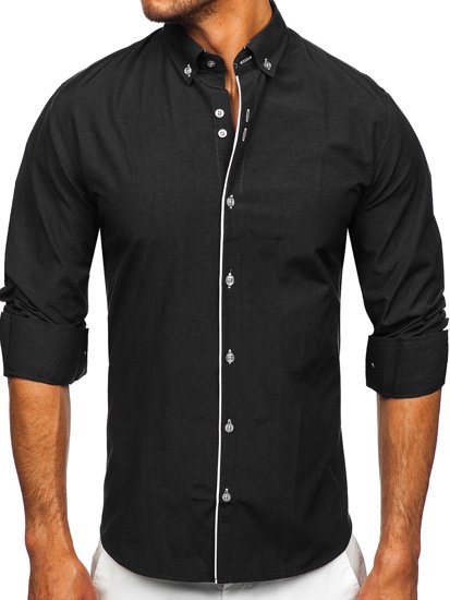 Men's Long Sleeve Shirt Black Bolf 20721