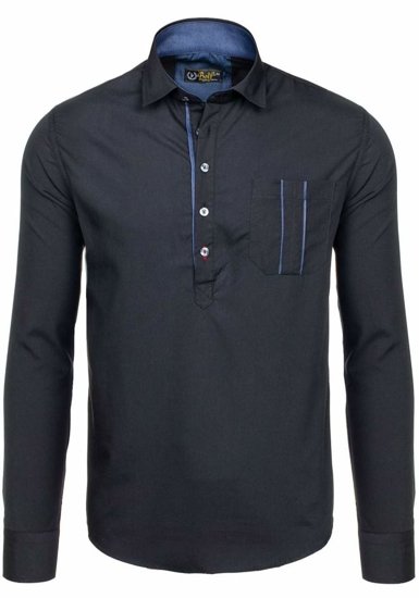 Men's Long Sleeve Shirt Black Bolf 5791