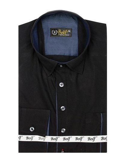 Men's Long Sleeve Shirt Black Bolf 5791