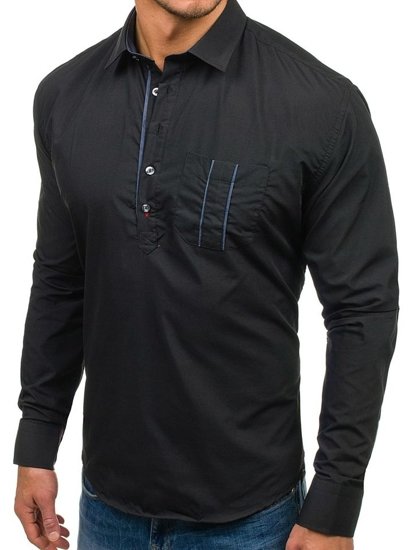 Men's Long Sleeve Shirt Black Bolf 5791