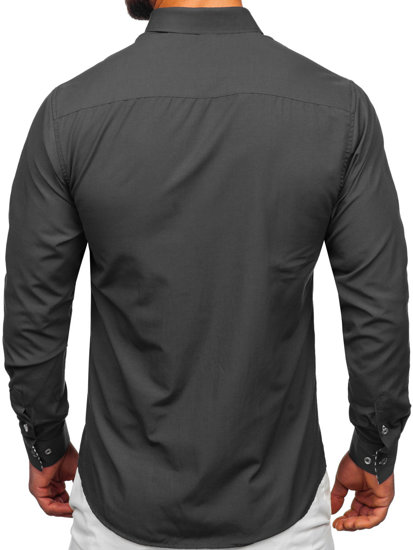 Men's Long Sleeve Shirt Graphite Bolf 3762