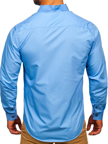 Men's Long Sleeve Shirt Light Blue Bolf 5720