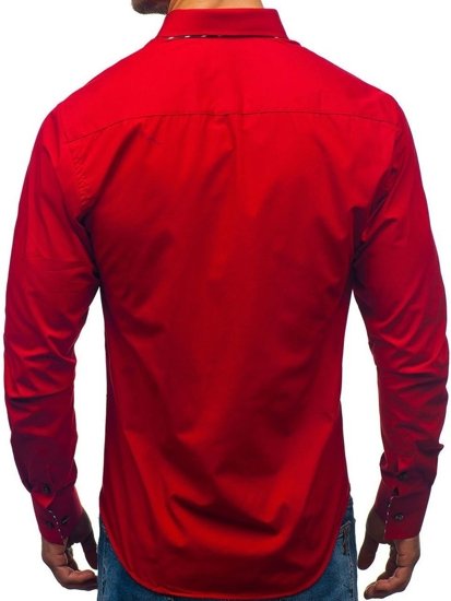 Men's Long Sleeve Shirt Red Bolf 3762