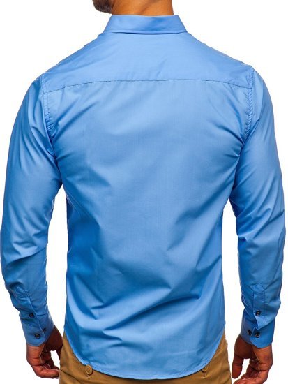 Men's Long Sleeve Shirt Sky Blue Bolf 20715