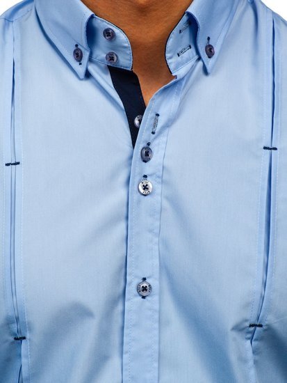 Men's Long Sleeve Shirt Sky Blue Bolf 20725