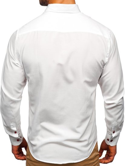 Men's Long Sleeve Shirt White Bolf 20710