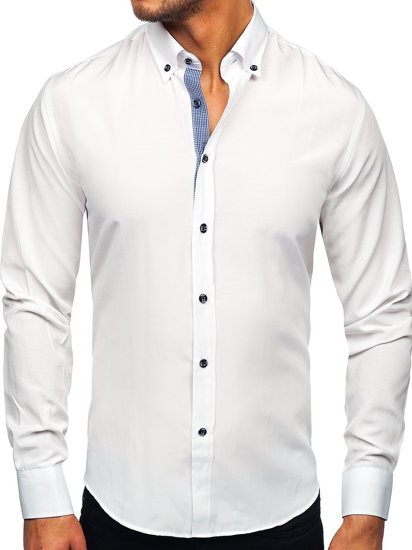 Men's Long Sleeve Shirt White Bolf 20719