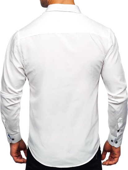 Men's Long Sleeve Shirt White Bolf 20719