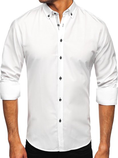 Men's Long Sleeve Shirt White Bolf 20720