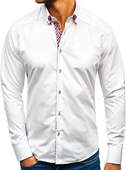 Men's Long Sleeve Shirt White Bolf 3707