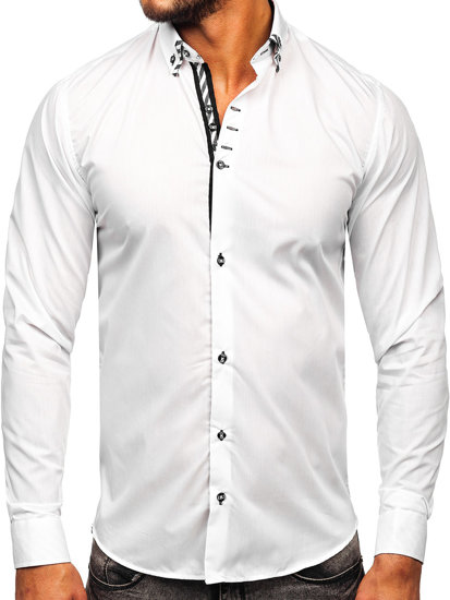 Men's Long Sleeve Shirt White Bolf 3762