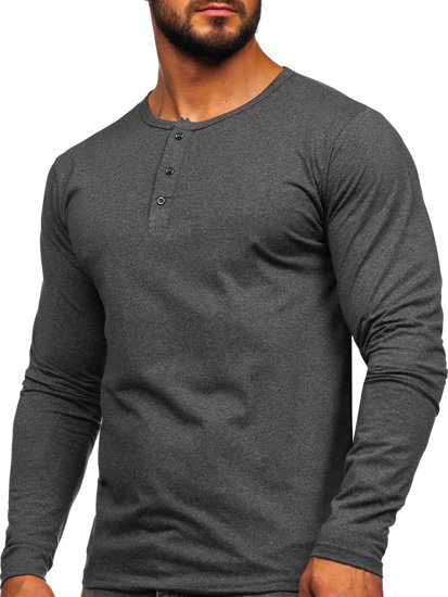 Men's Long Sleeve Top Anthracite Bolf 1114