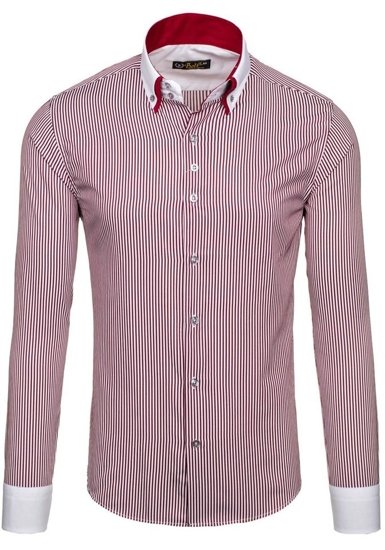 Men's Long Sleeve Winchester Shirt Claret Bolf 0909