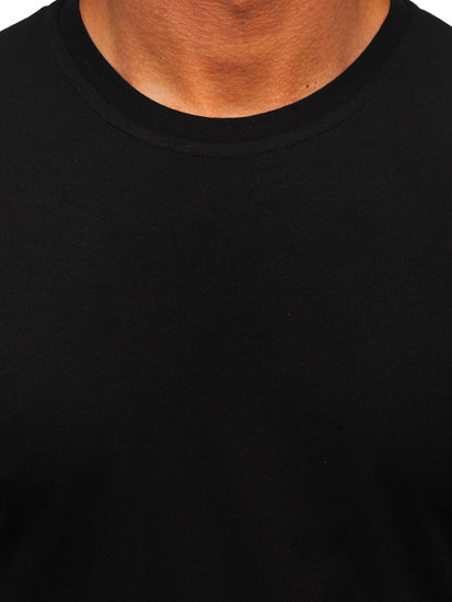 Men's Longsleeve Plain T-shirt Black Bolf 14290