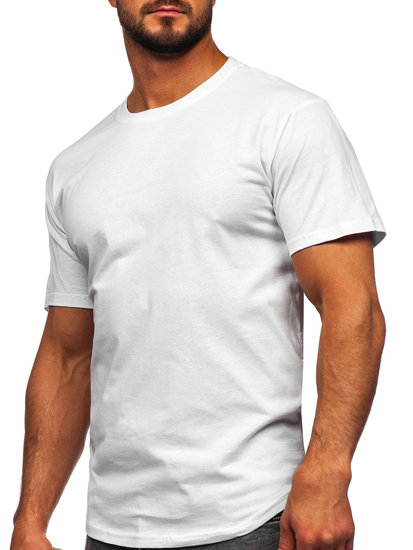 Men's Longsleeve Plain T-shirt White Bolf 14290